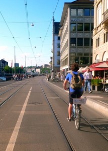 Biking around Zurich