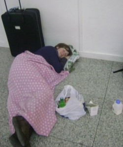 Homeless Kirsty Kirsty Sleeping At the Airport