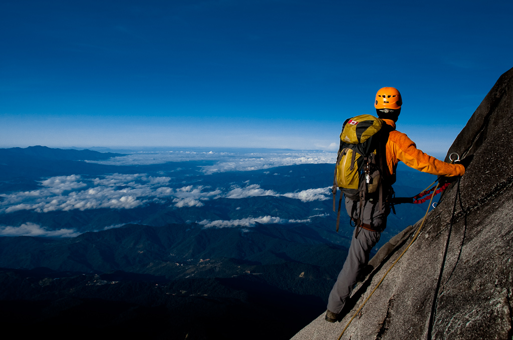 Taking in the view on Mt Kinabalu Taking in the view on Mt Kinabalu
