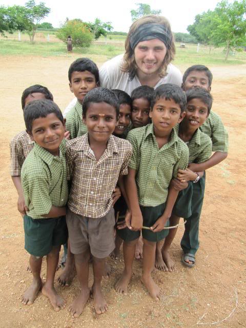 Rob with BLESS students Rob with BLESS students