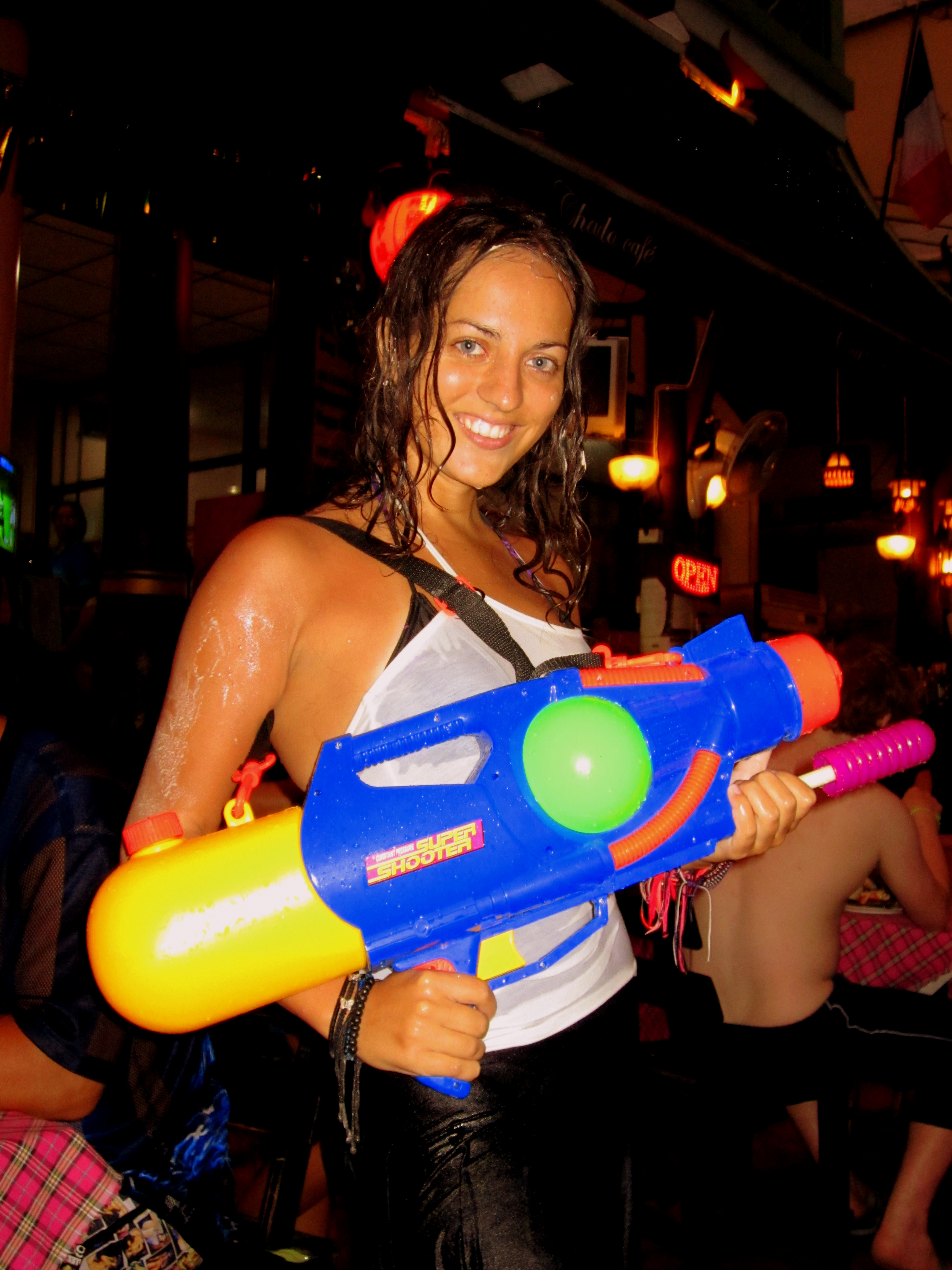 Kate from Adventurous Kate Songkran in Bangkok, Thailand