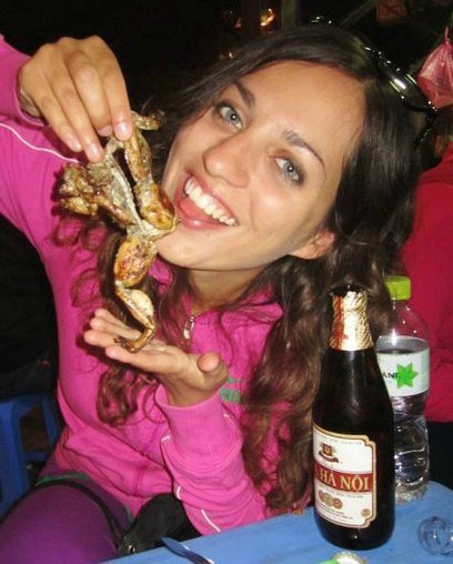 kate-frog-hanoi Eating Frog in Hanoi, Vietnam