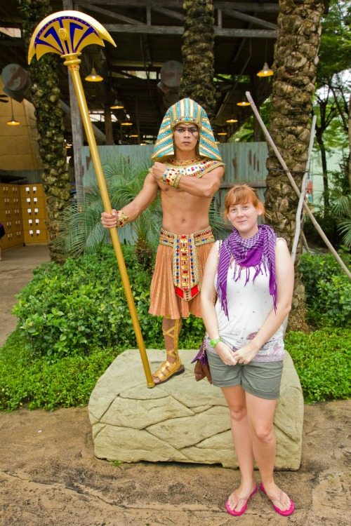 Kirsty at Universal Studios Ancient Egypt at Universal Studios Singapore