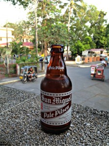 Downtown Donsol stubby san miguel bottle