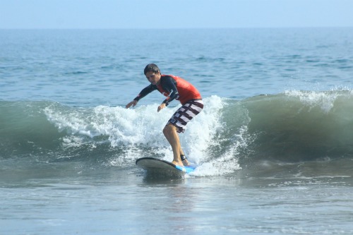 Learning to surf in Bali Quiksilver Surf School Bali